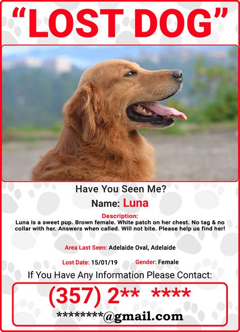 Missing dog - To post and form a database of lost missing or stolen dogs for the public to see and owners of lost missing or stolen dogs to be able to post there details of there missing pets. 